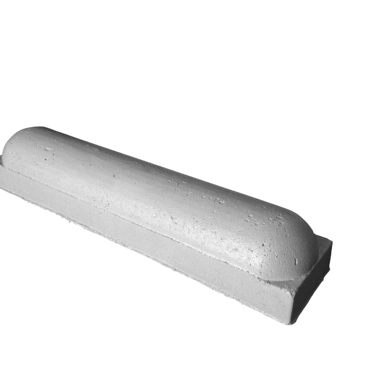 Parkeerstootband 20x17x95 cm - 1 x rond Grijs