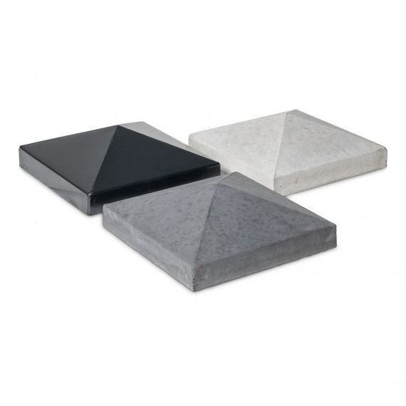 Paalmuts 50 x 40 cm, beton zwart