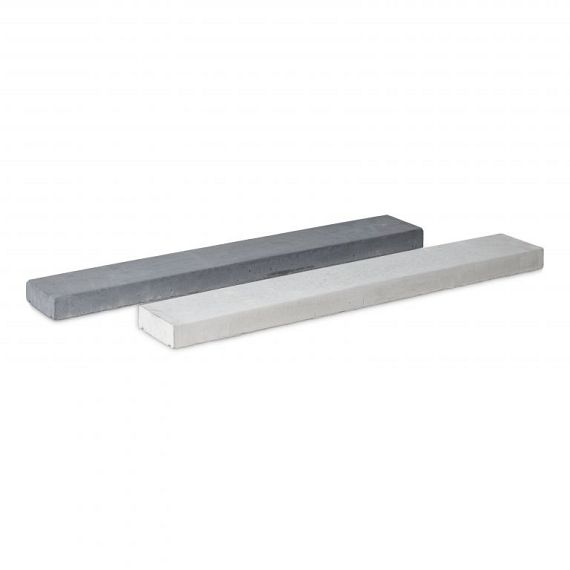 Muurafdekband vlak 50x100x5cm, antraciet beton