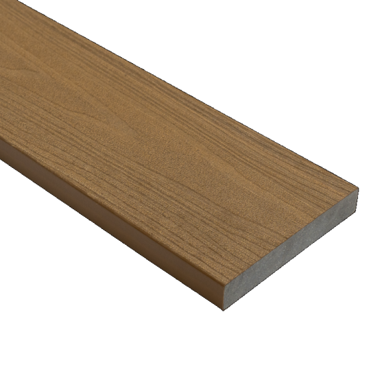 WPC 22,5x138mm Fiberdeck Harmony Indian Summer kantplank massief L=3.00m FSC®100%