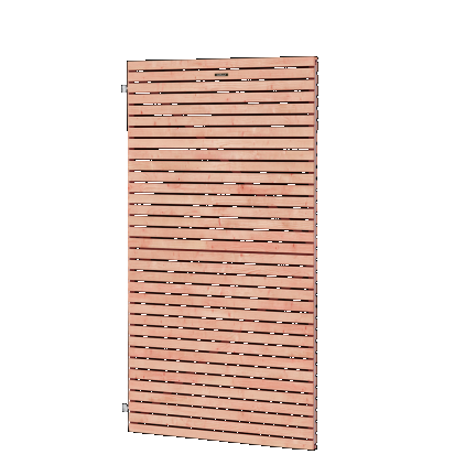 Tuindeur Elan 100 Excellent douglas op verstelbaar stalen frame, 100 x 180 cm, onbehandeld.