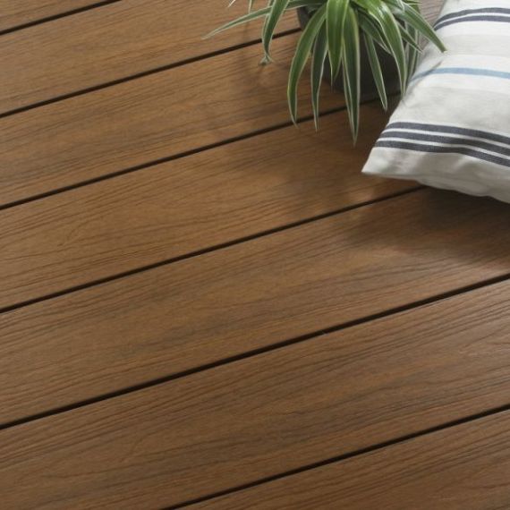 WPC 22,5x138mm Fiberdeck Premium massief Teak L=5.00m FSC®100%
