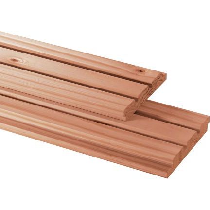 Douglas geschaafd triple profiel 2,1 X 14 X 500 cm, onbehandeld.
