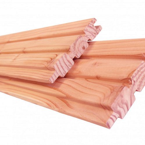 Douglas geschaafd 2-zijdig triple profielplank, 2,7 x 14,5 x 300 cm, onbehandeld.