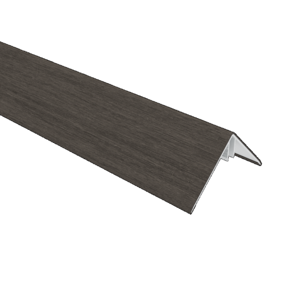 NTW aluminium co-extrusie hoekprofiel t.b.v. Castellation PRO, 6 x 6 x 300 cm, Silver Gray.