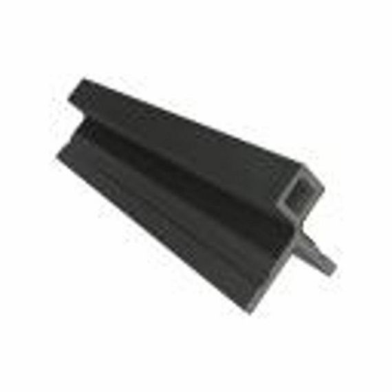 NTW HKC co-extrusie hoekprofiel castellation t.b.v. wand bekleding, 7 x 8 x 300 cm, Ebony zw