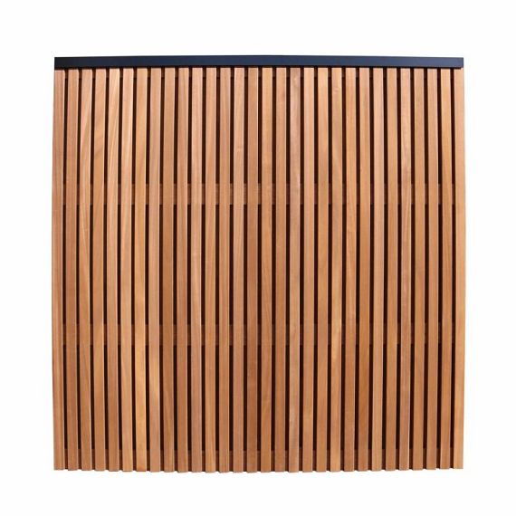 Aluminium afdekkap met sponning (5,1 cm) 4,5 x 6,1 x 179,5 cm, zwart RAL 9005.