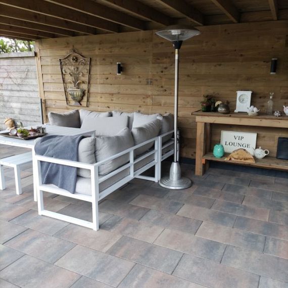 H2O terrastegel 60x30x5 cm Triple ( verpakt op ww pallet)