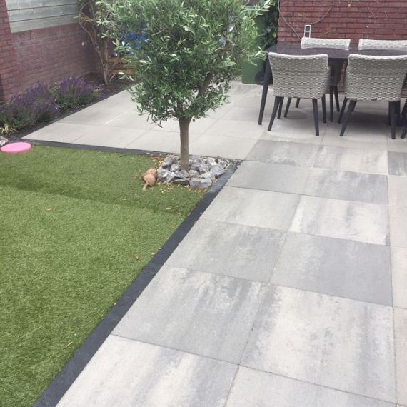 H2O terrastegel 60x60x4 cm Light Grey ( verpakt op ww pallet)