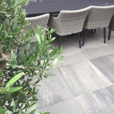 H2O terrastegel 60x60x4 cm Light Grey ( verpakt op ww pallet)