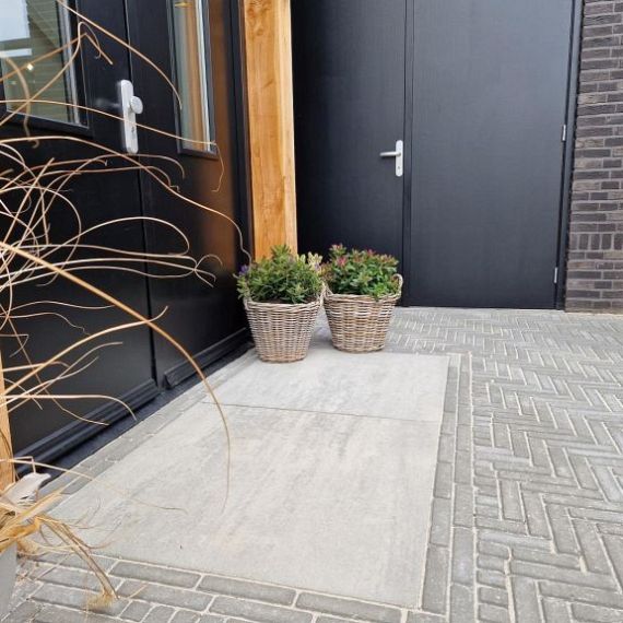 Patio terrastegel 90x90x6 cm Light Grey  ( verpakt op ww pallet)