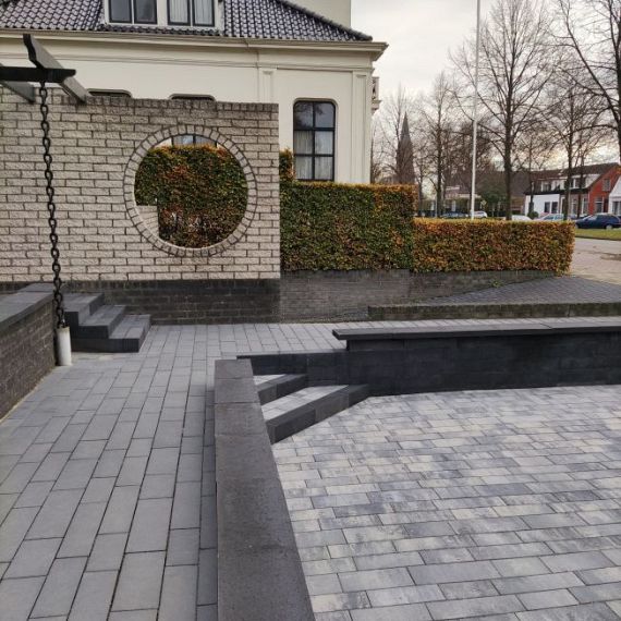 Patio banenverband 7 cm Nero ( verpakt op ww pallet)