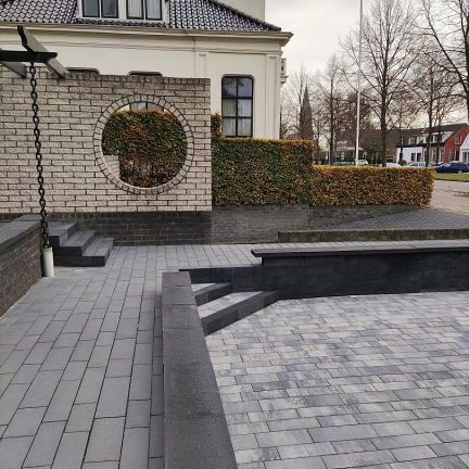 Patio banenverband 7 cm Nero ( verpakt op ww pallet)
