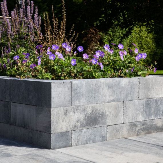 Linia palissade 15x15x60cm Grey mix