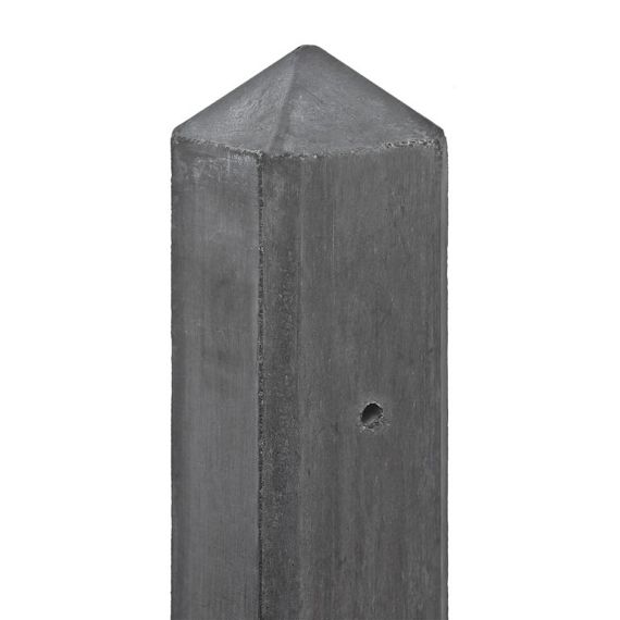 TC Betonpaal glad mdk 10 x 10 x 220 cm, ANTRACIET, TUSSENPAAL
