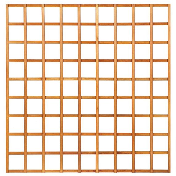 Hardhout trellis 180 x 180 cm, recht, kunstmatig gedroogd