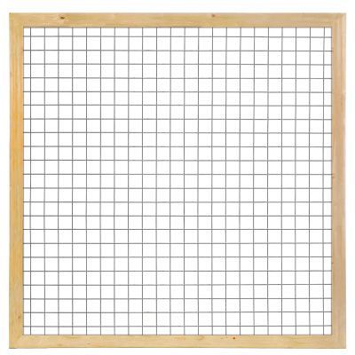 # TC Grenen betonijzertrellis, 90 x 180 cm, met maas 7,5 x 7,5 cm, in raamwerk 4,5 x 7 cm, groen gei