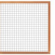 Hardhout betonijzertrellis 90 x 180 cm, met maas 7,5 x 7,5 cm, in raamwerk 4,4 x 6,8 cm