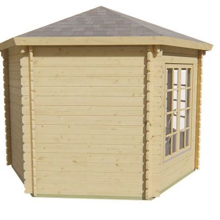 Blokhut - Tuinhuis Nora | 34 mm | vuren onbehandeld