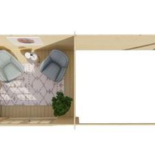 Blokhut - Tuinhuis Freddy | 28 mm | vuren groen geïmpregneerd
