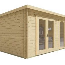 Blokhut - Tuinhuis Annabel | 40 mm | vuren groen geïmpregneerd