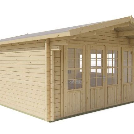 Blokhut - Tuinhuis Blackpool | 58 mm | vuren grijs geïmpregneerd