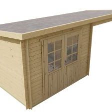 Blokhut - Tuinhuis Freddy | 28 mm | vuren Red Class Wood geïmpregneerd