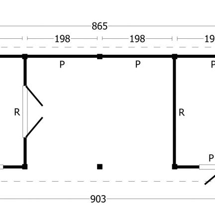 Oslo L Type 12 Douglas Gedroogd Potdekselplank blank