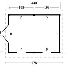 Hamar L Type 4 Douglas Gedroogd Potdekselplank blank