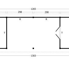 Hamar XL Type 12 Douglas Gedroogd Potdekselplank zwart