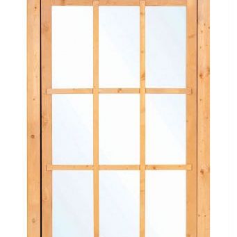 Douglas uitzetraam 9-ruits 100 x 155,4 cm, (bxh) onbehandeld