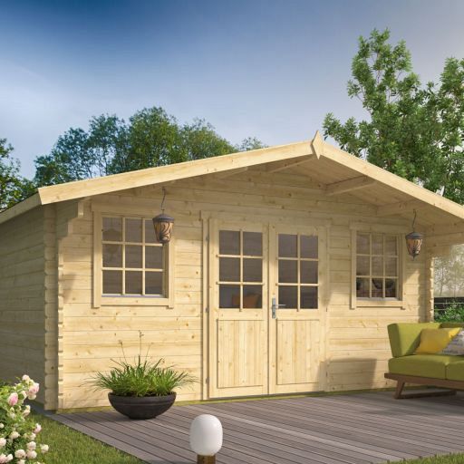 Blokhut - Tuinhuis Pavel | 44mm | vuren onbehandeld