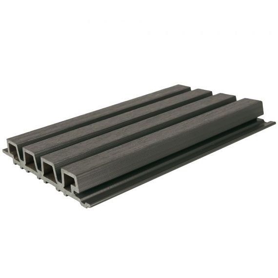 NTW HKC co-extrusie Castellation PRO35 gevelbekleding, 3,3 x 21,5 x 230 cm, Silver Gray.