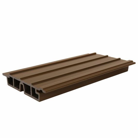 NTW HKC co-extrusie Castellation PRO65 gevelbekleding, 3,3 x 18 x 390 cm, Ebony zwart.
