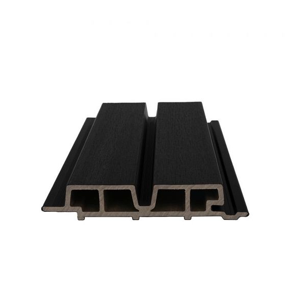 NTW HKC co-extrusie Castellation PRO65 gevelbekleding, 3,3 x 18 x 290 cm, Ebony zwart.