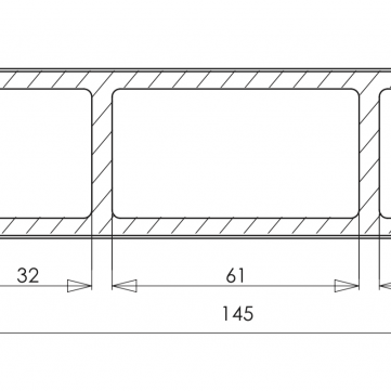 Brise soleil 42x145mm L-390cm Cedar FSC®100%