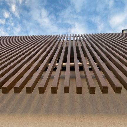 Brise soleil 42x60mm L-390cm Teak FSC®100%