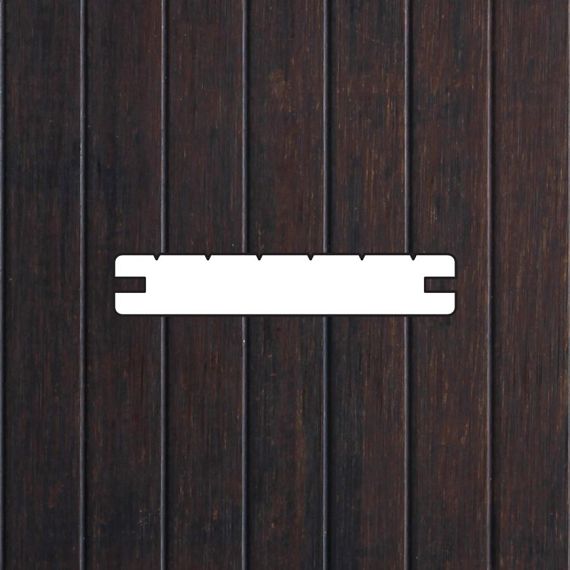 Thermo Bamboe Melody 18x155mm dark - L186 cm - grof/glad-Woca olie clip - kops tong + groe