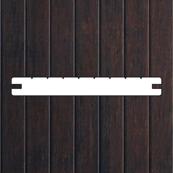 Thermo Bamboe Melody 18x139mm dark - L186 cm -grof/glad-Woca olie clip - kops tong + groef