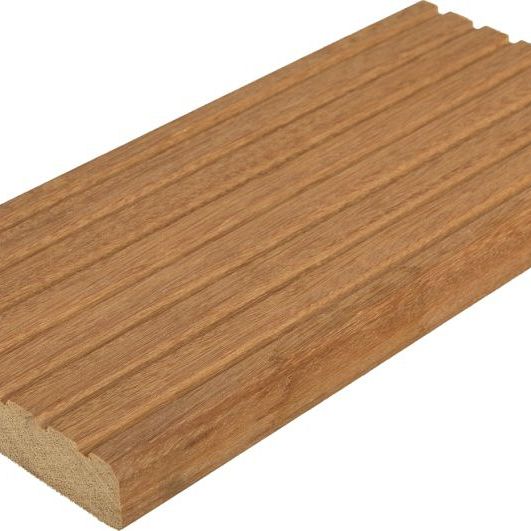 # Bangkirai 25x145mm terrasplank glad/grof Basic L 305cm