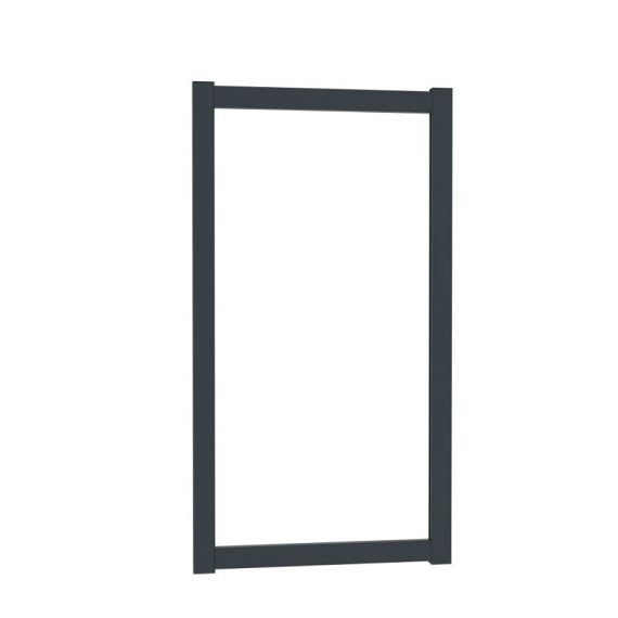 Boston aluminium opvulbaar poortframe 120x183cm RAL9005 incl. geïntegreerd slot