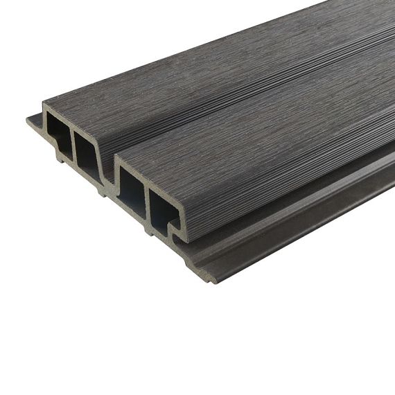 Klasse E WPC WEO60 Gardenwall Dark Grey 33x170mm L 2.90m (wb 140mm) FSC 100%