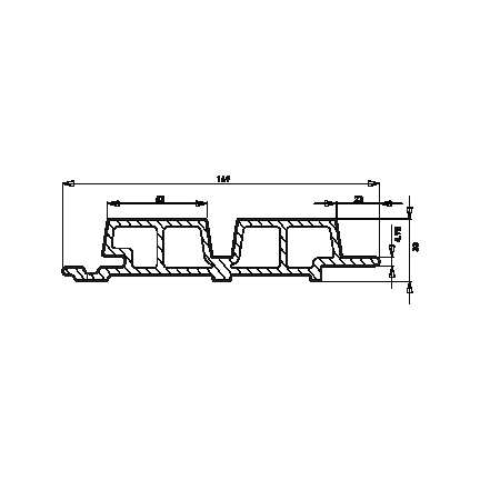 Klasse E WPC WEO60 Gardenwall Cedar 33x170mm L 3.90m (wb 140mm) FSC 100%