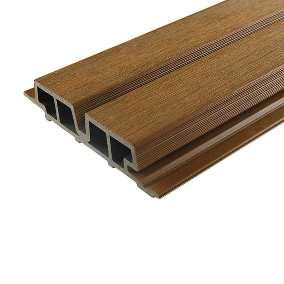 Klasse E WPC WEO60 Gardenwall Teak 33x170mm L 2.90m (wb 140mm) FSC 100%