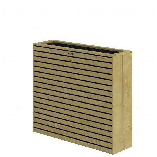 Terrasbloembak Elan Excellent, 93 x 30 x 103 cm, groen geïmpregneerd.