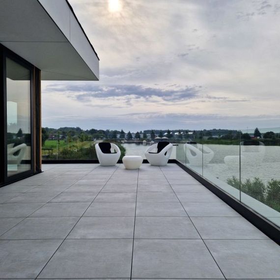 SolidSquare 60x60x3 cm puzzolato grigio