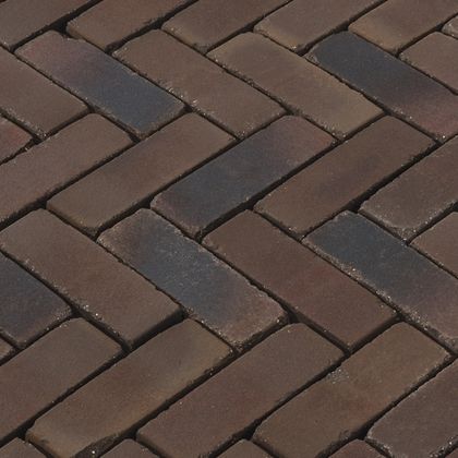 WF60 Vulcano getrommeld Rood-Bruin-Zwart