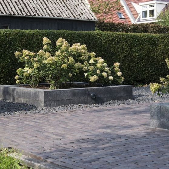 DF60 Lugano getrommeld Blauw-Zwart