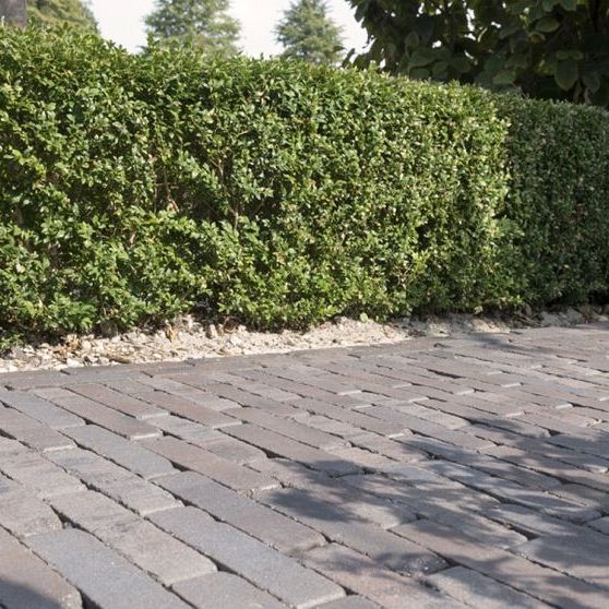 DF60 Lugano getrommeld Blauw-Zwart