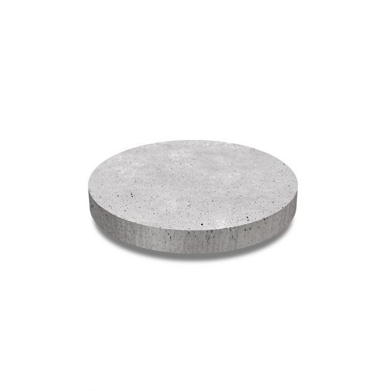 Oud hollands ronde tegel diameter 60 x 7 cm, grijs